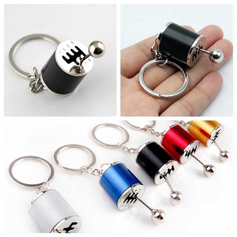 Creative gift car metal keychain turbo gear hub pendant brake disc shock absorber PendantX241008