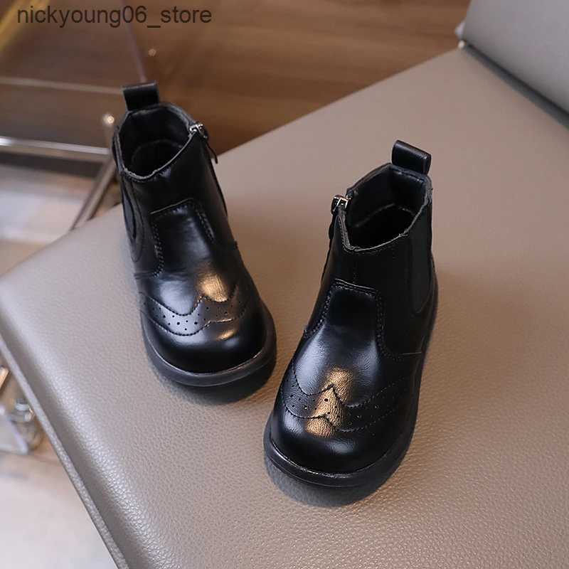 Boots Autumn Winter Baby Boys Girls Casual Boots British Style Children Short Boots Soft Sole Anti Slip Kids Outdoor Shoes Size 21-30 L240910