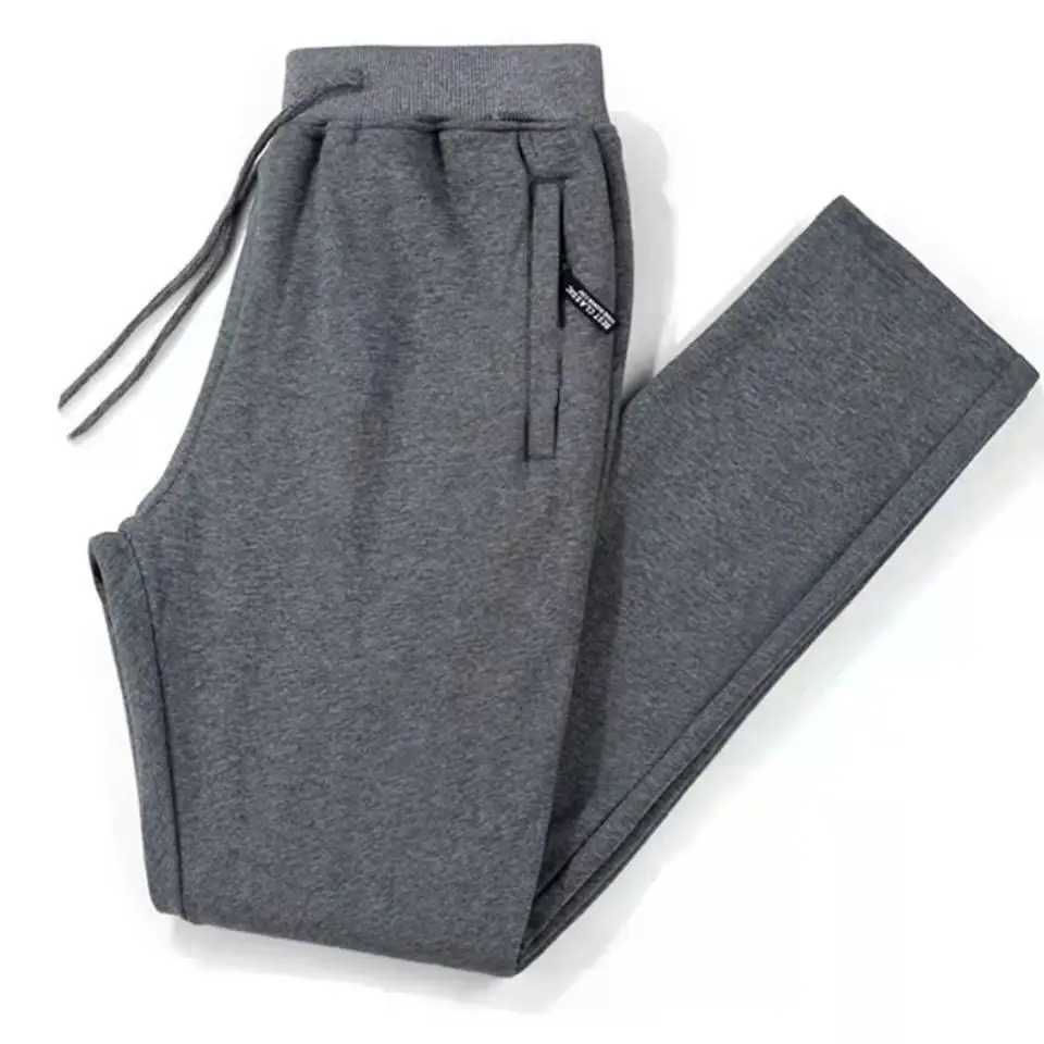 2022 Men Running Gym Pants with Zipper Sports Fitness Jogging Tights Gym Bodybuilding Sweatpants Sport Trousers Male Track PantsX241008