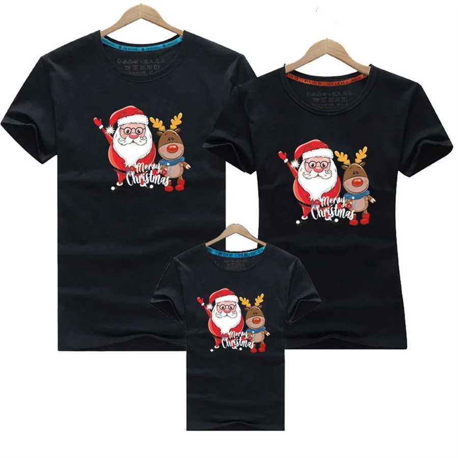 Christmas Family Appearance Mom and Me Clothes Adult Childrens T-shirt Baby jumpsuit Father Mother Daughter Son Match Family Clothing W241008