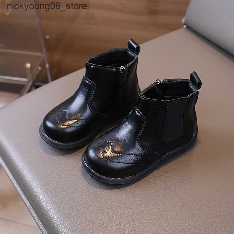 Boots Autumn Winter Baby Boys Girls Casual Boots British Style Children Short Boots Soft Sole Anti Slip Kids Outdoor Shoes Size 21-30 L240910