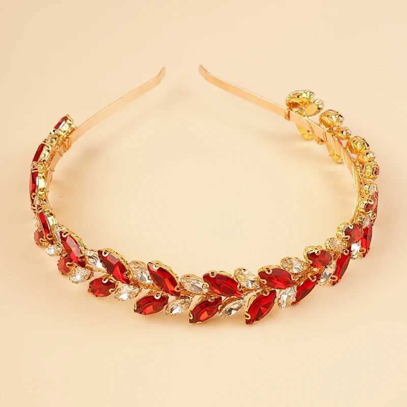 12 color bridal crystal wedding headband silver blue red bridal headpiece sparkling rhinestone hair accessories for women and girls W241007