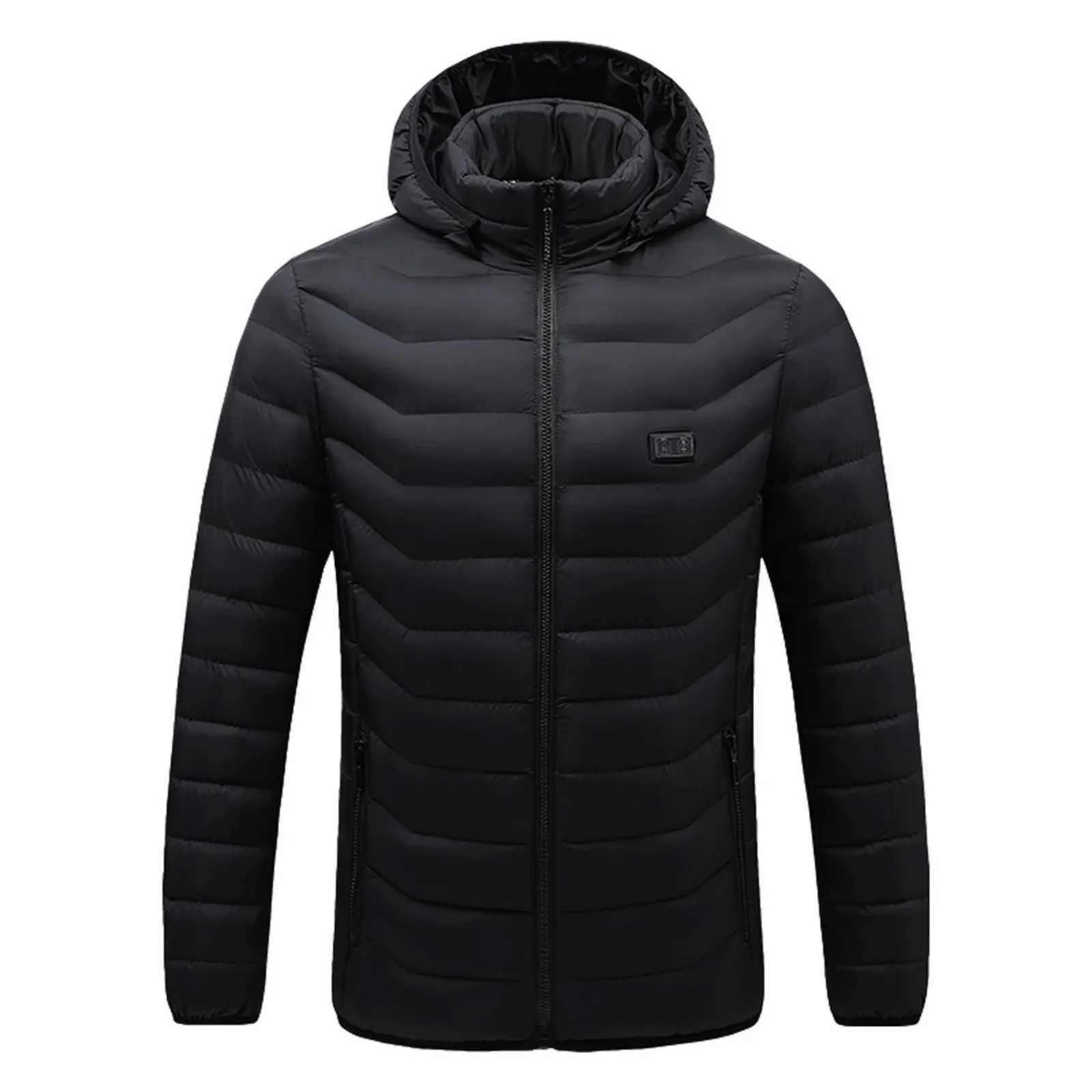 Fashion Men Winter Parka Windproof Streetwear Snow Wear Vintage Thick Padded Heated Warm Jacket Coat Male OutwearXJ241008