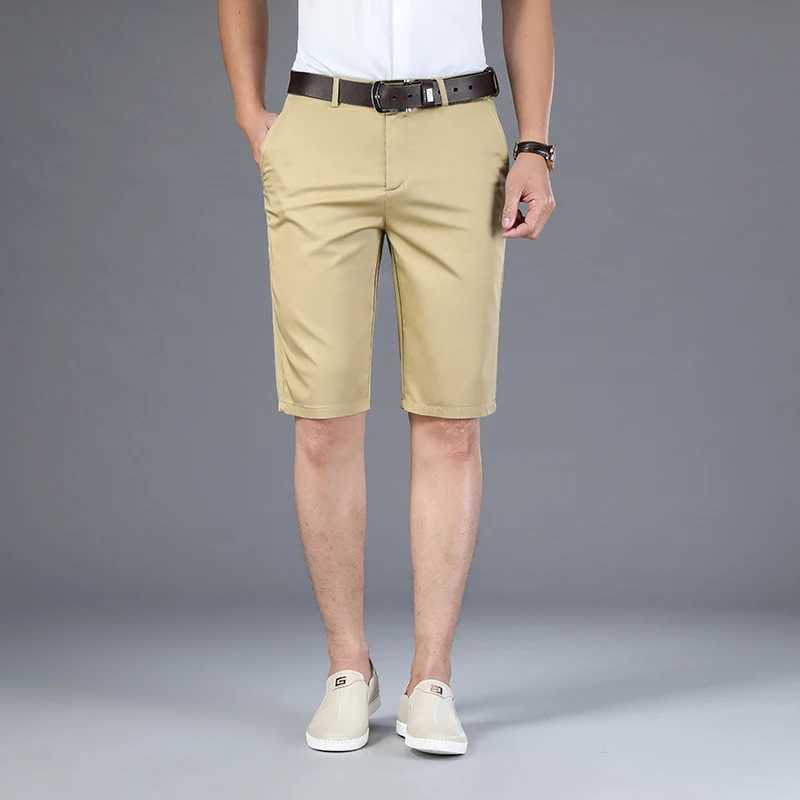 Mens summer new knee length business casual classic brand comfortable clothing mens board shortsW240713