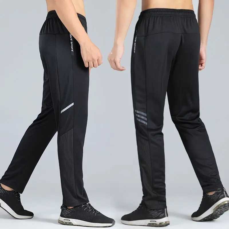 Running Pants Men Loose Summer Gym Fitness Training Jogging Pants With Zip Pockets Sport Trousers Bodybuilding SweetpantsX241008