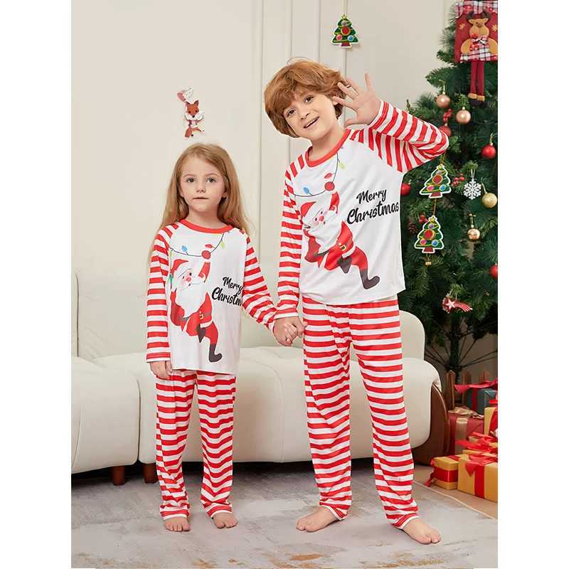 Christmas Match Family Pajama Set 2025 Christmas Adult Children Father Mother Clothing Pajama Baby Boys and Girls Pajama Family Appearance W241008