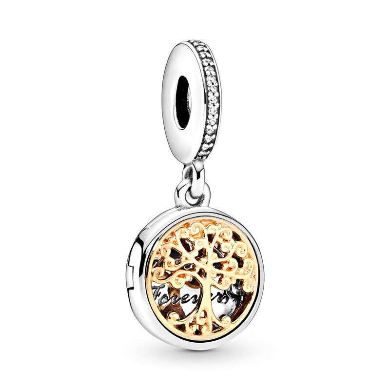 925 2024 New Sterling Silver Various Tree Shape Pendant Charm Collection Fit Original Bracelet Women Jewelry Gift DIY