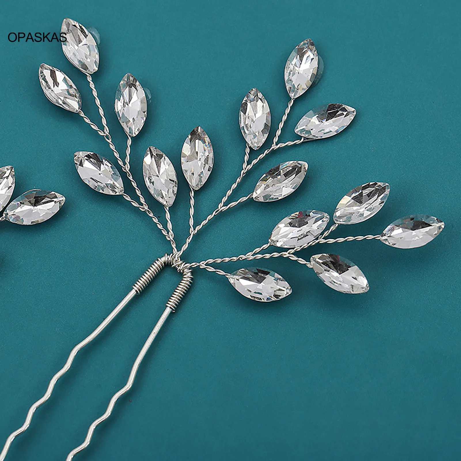 Silver Hair Wedding Hair Accessories U-shaped Crystal Hair Clip Fashion Bridal Ball Tiaras 2023 New Wedding Hair Jewelry W241007