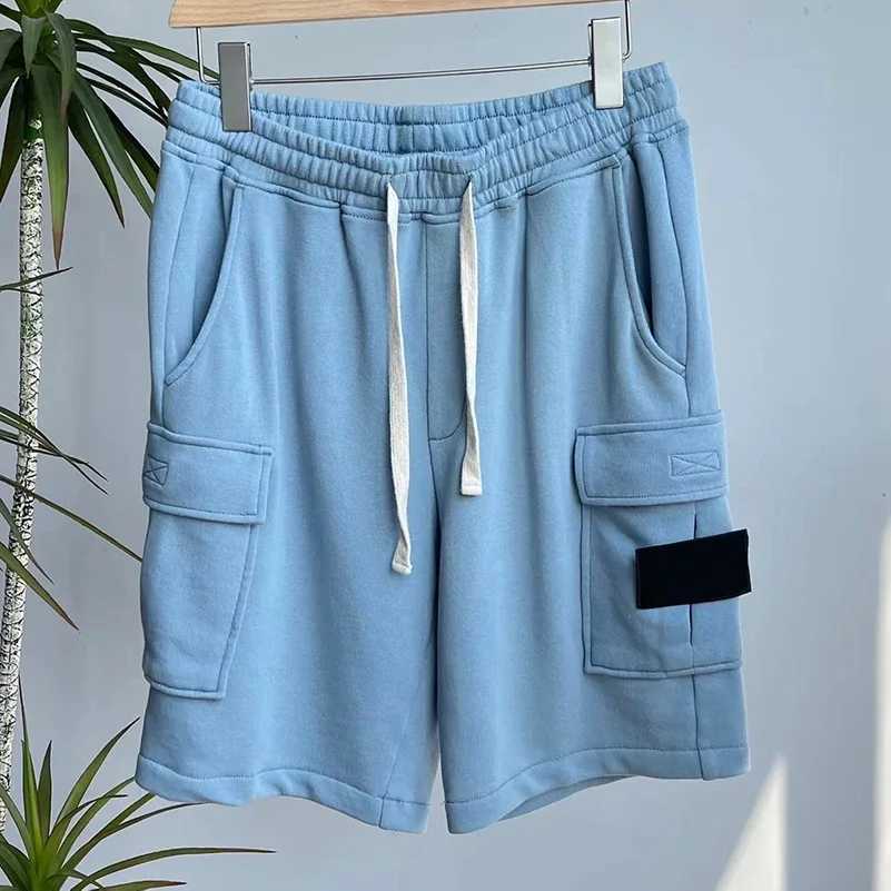 2023 New Spring Embroidered Knitted Shorts Mens Brushed Multi Pocket Loose Casual Shorts Casual Shorts Casual Cargo ShortsW240713
