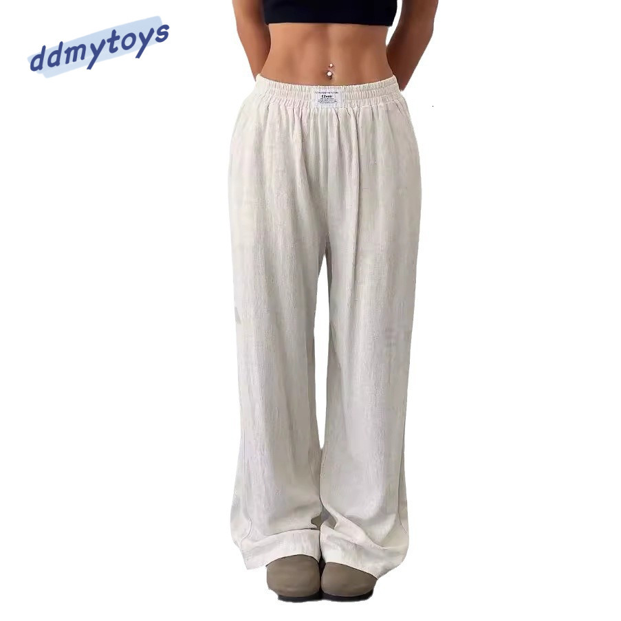 dongdumaoyi Spring and Autumn Hot Girl Women 's Printed Knitted High Waist Wide Leg Pants F1008#30