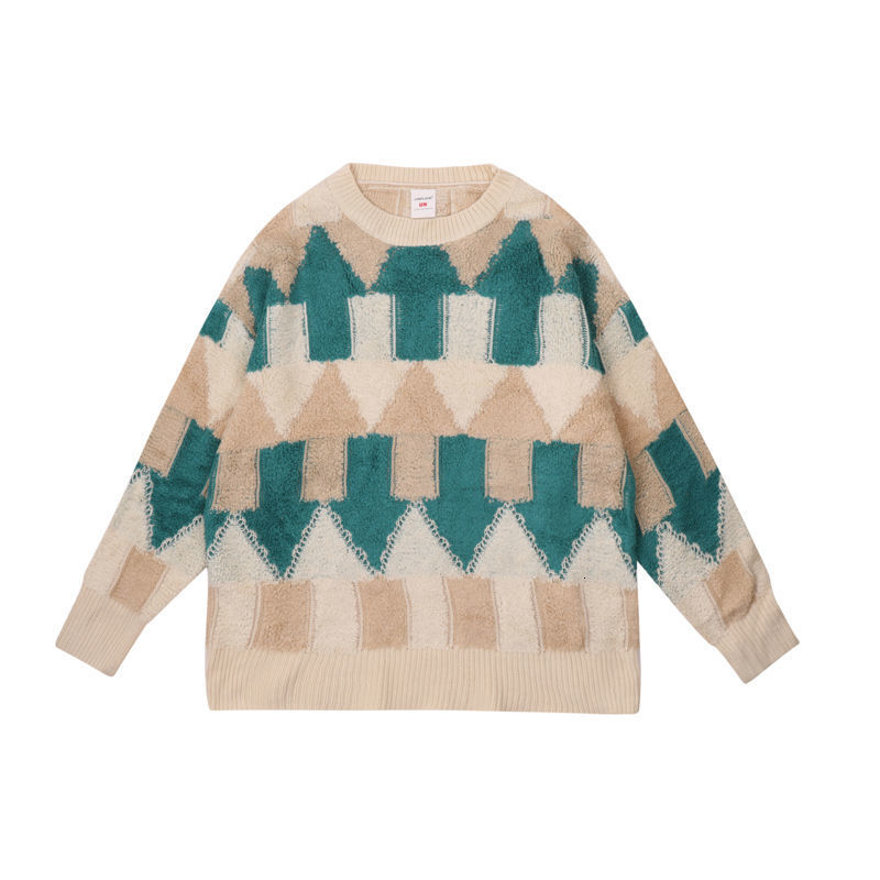 2024 New Designer Winter Round Neck Men's Winter Korean Edition Fashion Lazy Style Loose Knitted Couple Sweater