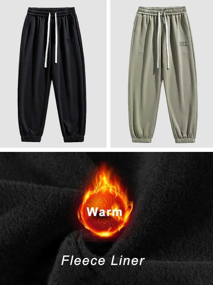 Winter Thick Velvet Warm Sweatpants Men Streetwear Drawstring Cotton Casual Jogger Pants Male Loose Thermal Fleece Trousers 8XLX241008