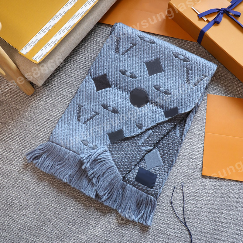 Designer Winter and women's men's Cashmere Length 175*30 Embroidered Alphabet scarf shawls in 15 colors with box a wo