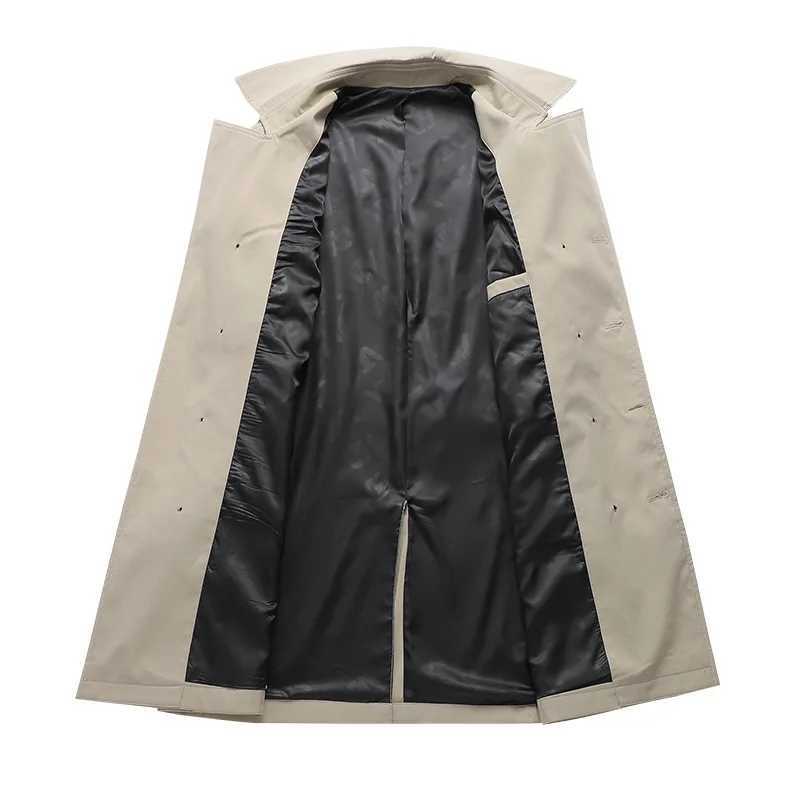 2023 new windproof jacket mens autumn and winter European version long velvet business casual jacket mens jacket luxury W241007