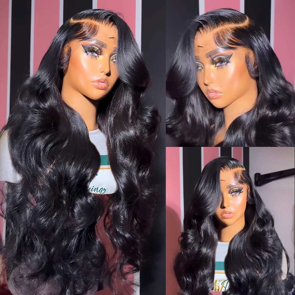 13x6 13x4 Body Wave Human Hair Lace Frontal Wig 4x4 5x5 6x4 Glueless Lace Closure Wigs For Women Pre Plucked Cheap Hair 180%XJ241008
