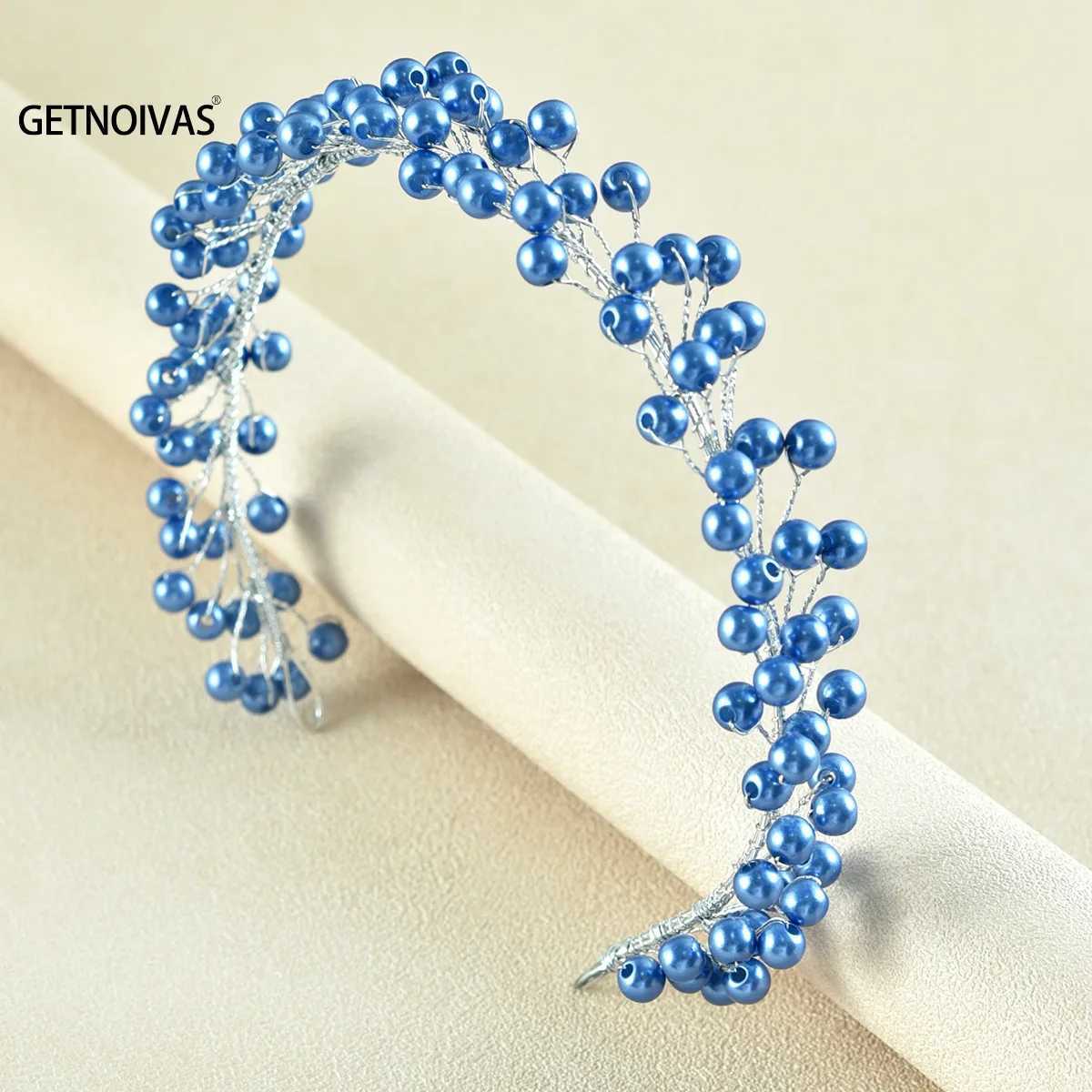 Pearl Wedding Headband Soft Chain Hair Bridal Wedding Party Hair Accessories Fashion Bead Headband Womens Jewelry W241007