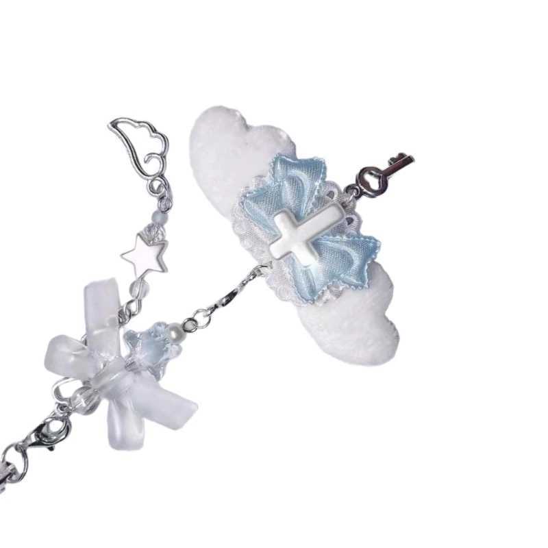 Fashion Butterfly Phone Pendant Bowknot Keychain Phone Charm for Women Stylish Phone Decoration for Bag Purse BackpackX241008