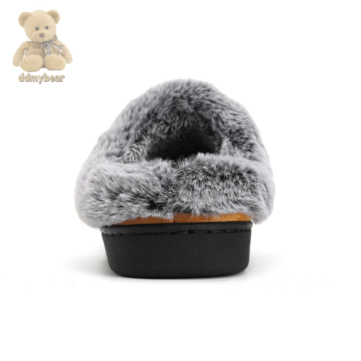 Ddmybear New Men's Fading Hairy Mouth Mark Shoes For Home Warmth And Outer Wear With Velvet Anti Slip Thick Cotton Slippers Chinese Brand Shoes F
