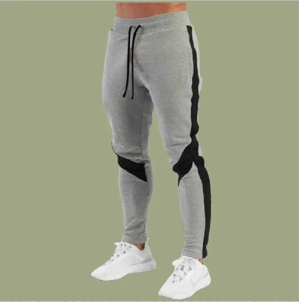 Mens Joggers Casual Pants Fitness Men Sportswear Tracksuit Bottoms Skinny Sweatpants Trousers Black Gyms Jogger Track PantsX241008