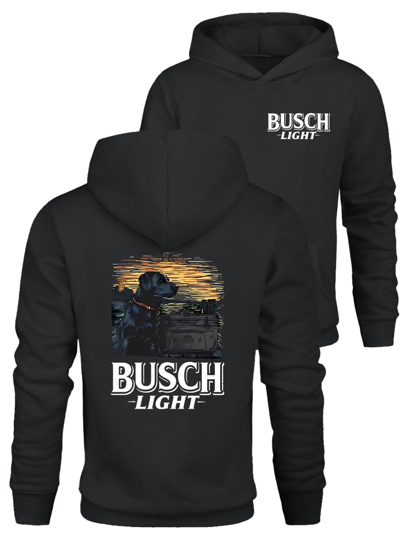 Busch-Light'm Old and Wise-Is Because God Toreted When I Were Young and Stupid' Printing, Men's Casual and Comfortable Hoodie, Fashion 
