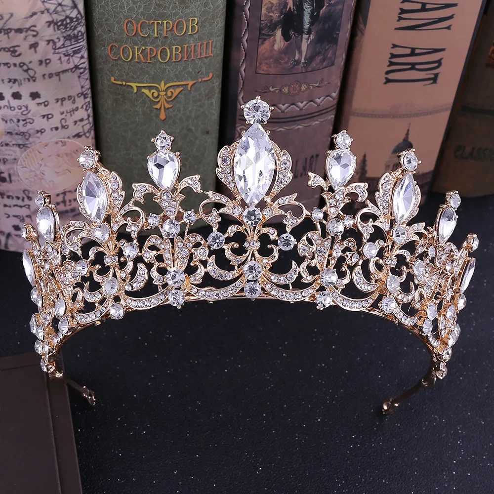 Luxury Bridal Crown Wedding Headpiece Diamond Jewelry Gift High Quality Crystal Hair Accessories Womens Jewelry Bridal Headpiece W241007