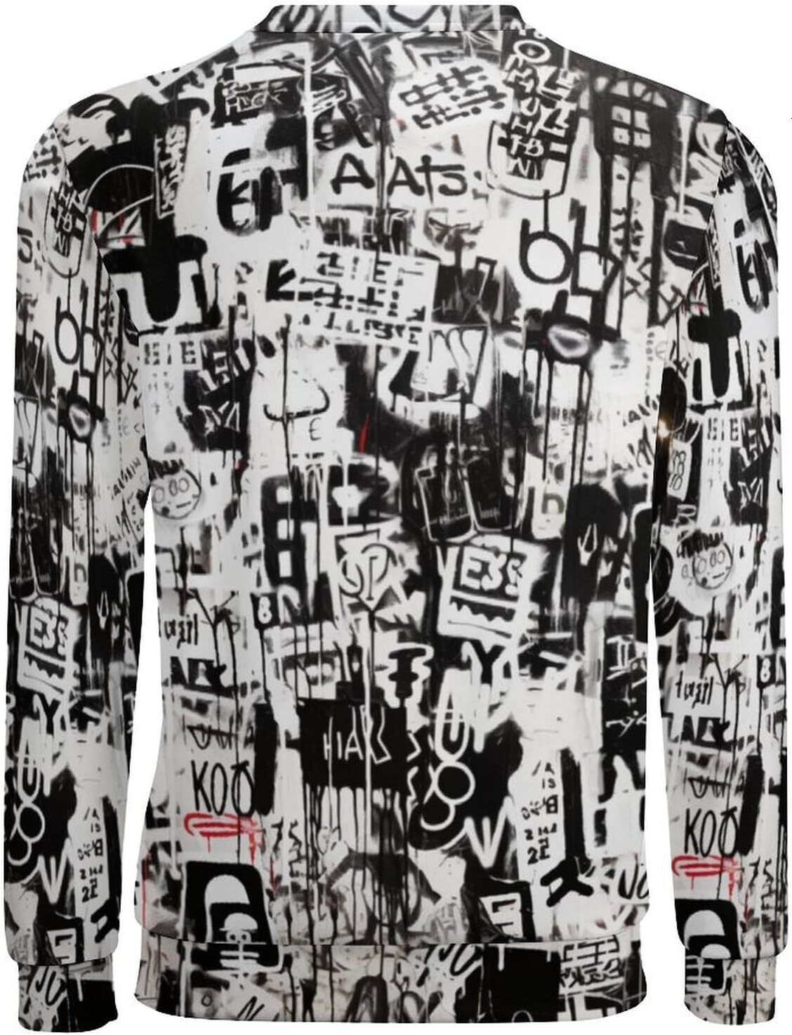 Long Sleeve Shirts for Men sweatshirt Men's Urban Streetwear Hip Hop Graffiti Long Sleeve Sweatshirt Crew Neck Pullover Activewear Streetwear Cas