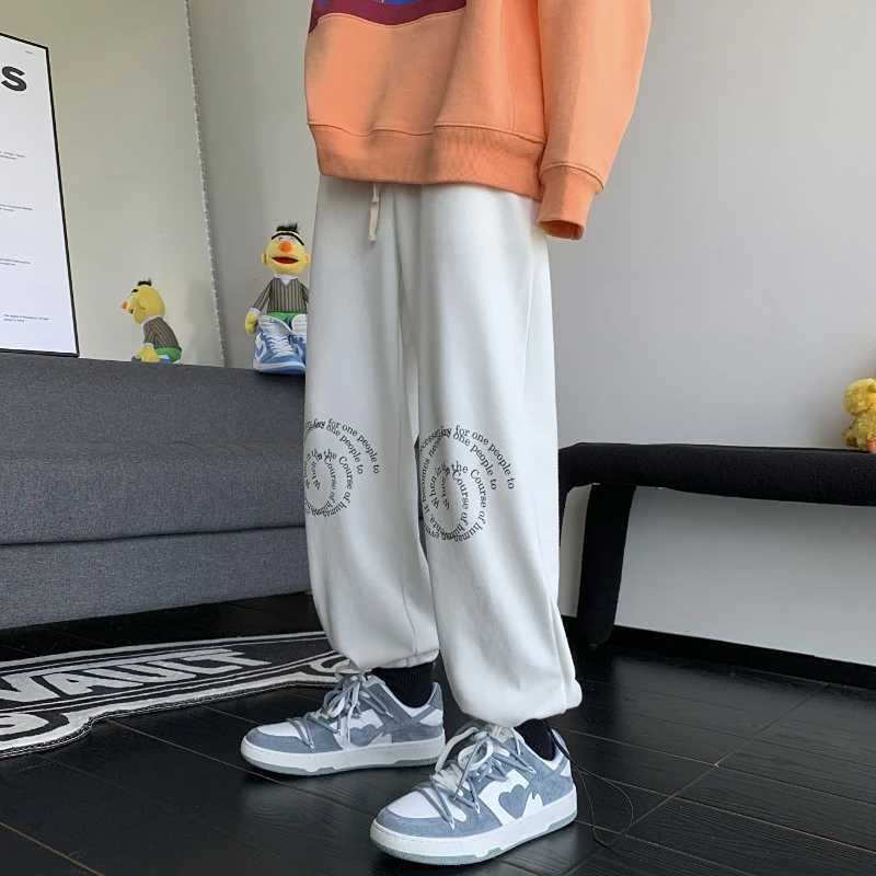 Straight Mens Sweatpants Flated Loose Jogger New Items In Baggy Trousers Goth Vintage Summer Casual Stylish Man Sweat PantsX241008