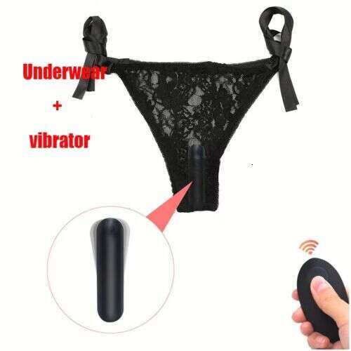 Sexy lace wearable underwear vibrating massager remote control sex toy for women