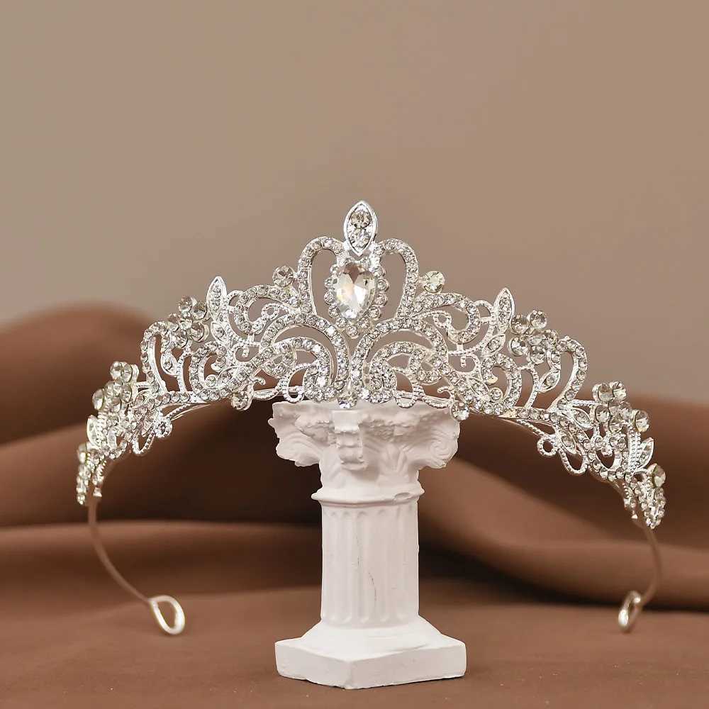 Princess Queen Crystal Crown and Water Diamond Headwear for Girls Brides Wedding Birthday Headbands Hair Accessories W241007