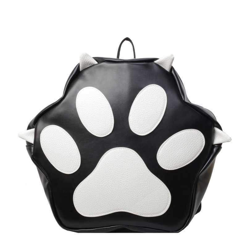 Bags Cartoon Bag Forest Sweet Girl Fashion Printed Large Capacity Personalized Cat Claw Backpack 241015
