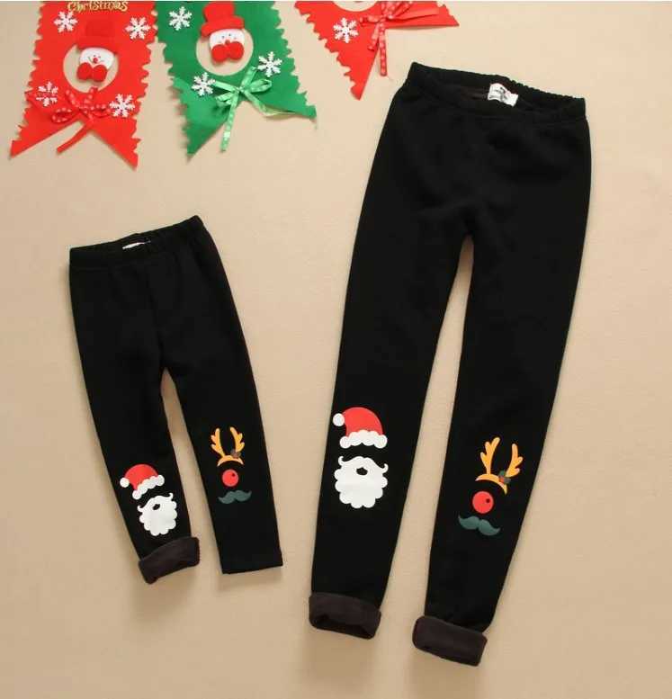 Christmas letter thick pants family matching long sleeved sportswear baby hoodie looks sweater family clothing W241008