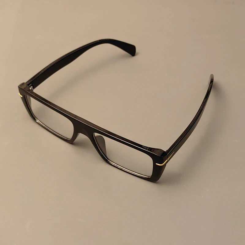 54434 Big Frame Rectangle Men Transparent Computer Glasses Frame Anti Blue Light Eyewear Blocking GlassesX241008