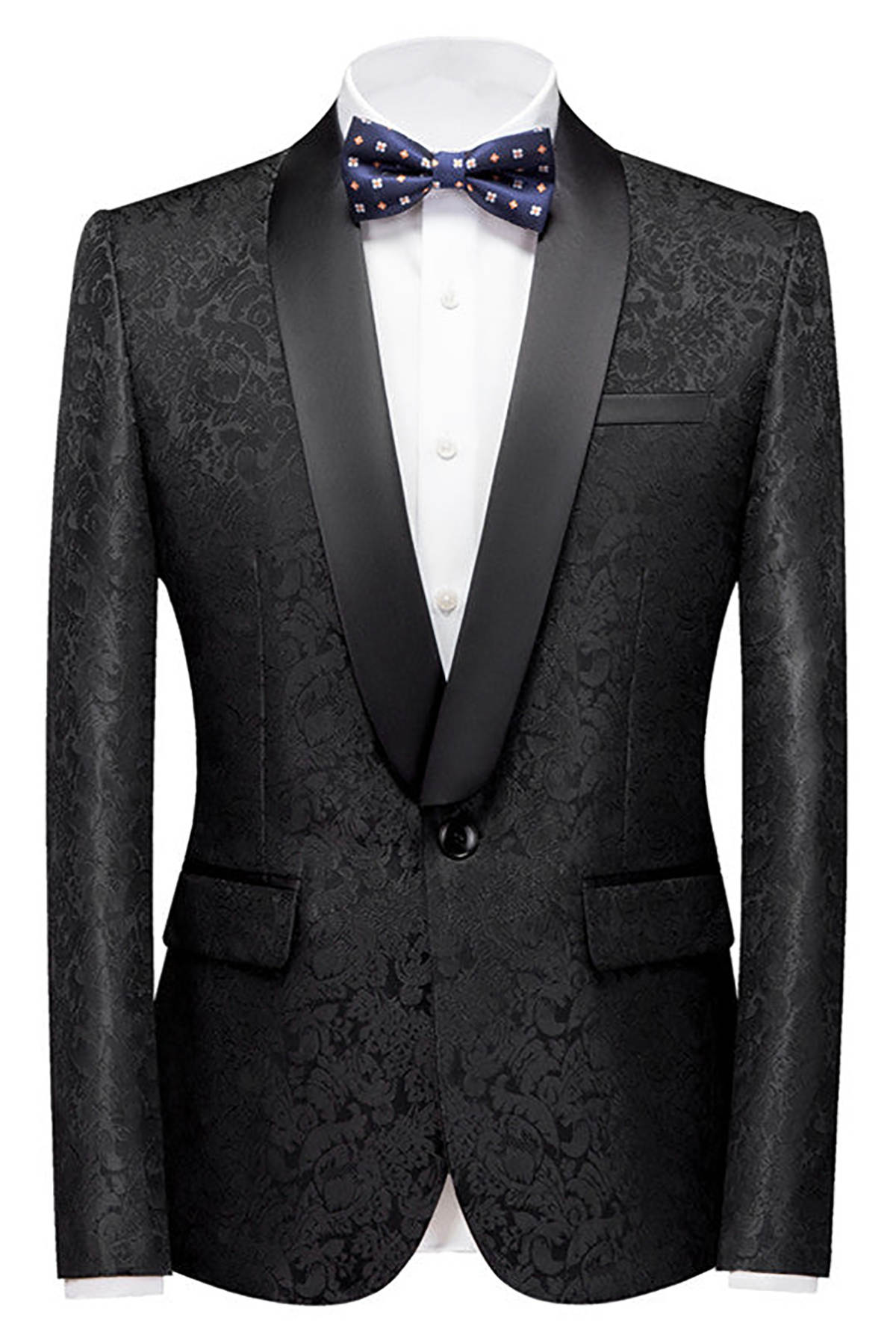 Slim Fit Men Suits Two Pieces Set Jacket And Pants Shawl Lapel Wedding Tuxedos Luxury One Button Business Formal Groom Wear