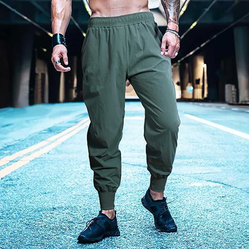 Running Pants Mens Casual Summer Jogging Pants Gym Fitness Sweatpants Quick Dry Breathable Sports Pants Bodybuilding TrousersX241008