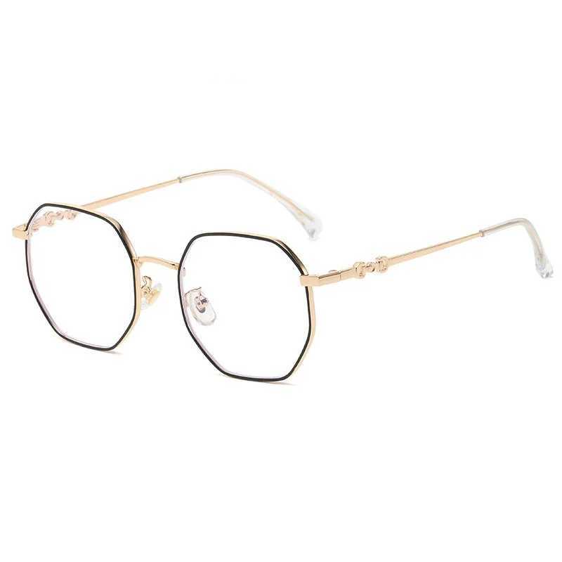 Classic Blue Light Blocking Women Glasses Frame Fashion Metal Spring Hinge Eyewear Optical Prescription Eyeglasses FramesX241008