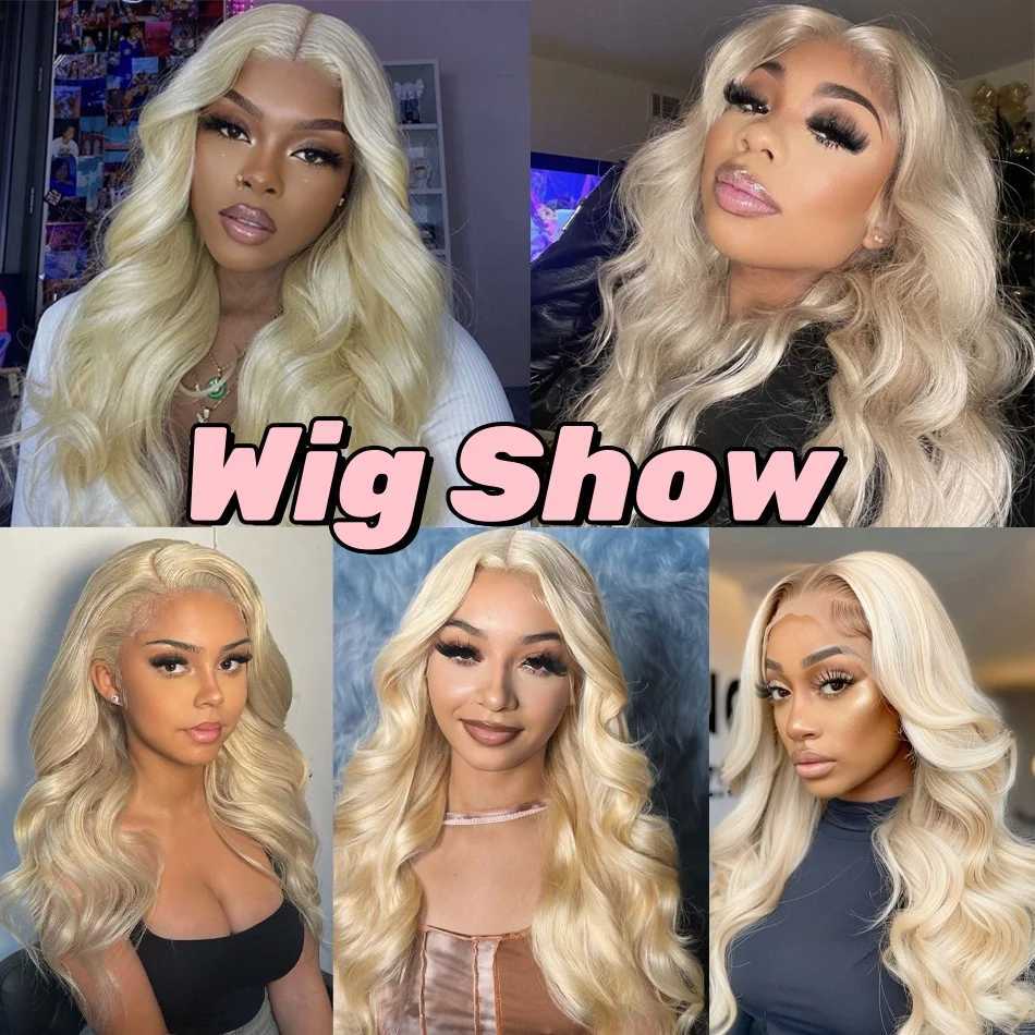 200 Density 30 38 Inch 613 Honey Blonde Color Wig Transparent Body Wave 13x6 Frontal Human Hair For Women 13x4 Lace Front WigsXJ241008