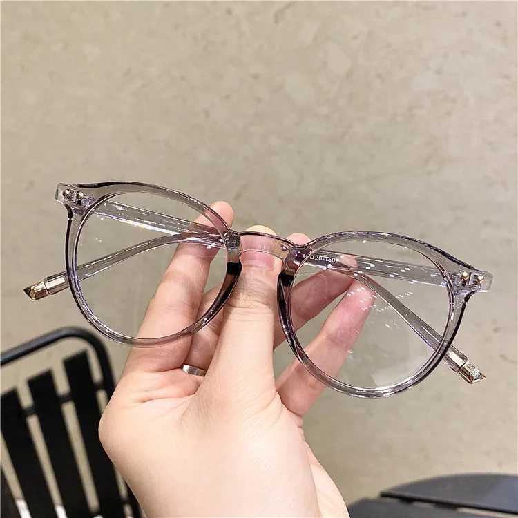 Vintage Round Optical Glasses Women Men Anti Blue Light Eyeglasses Frame Prescription Transparent Lens Spectacle Frame UnisexX241008