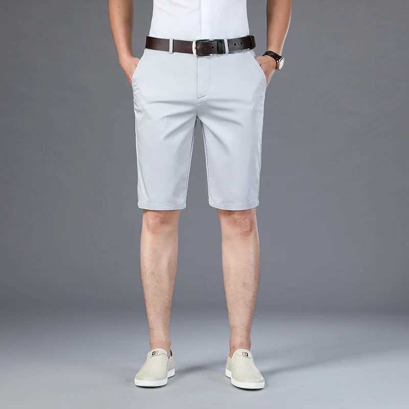Mens summer new knee length business casual classic brand comfortable clothing mens board shortsW240713