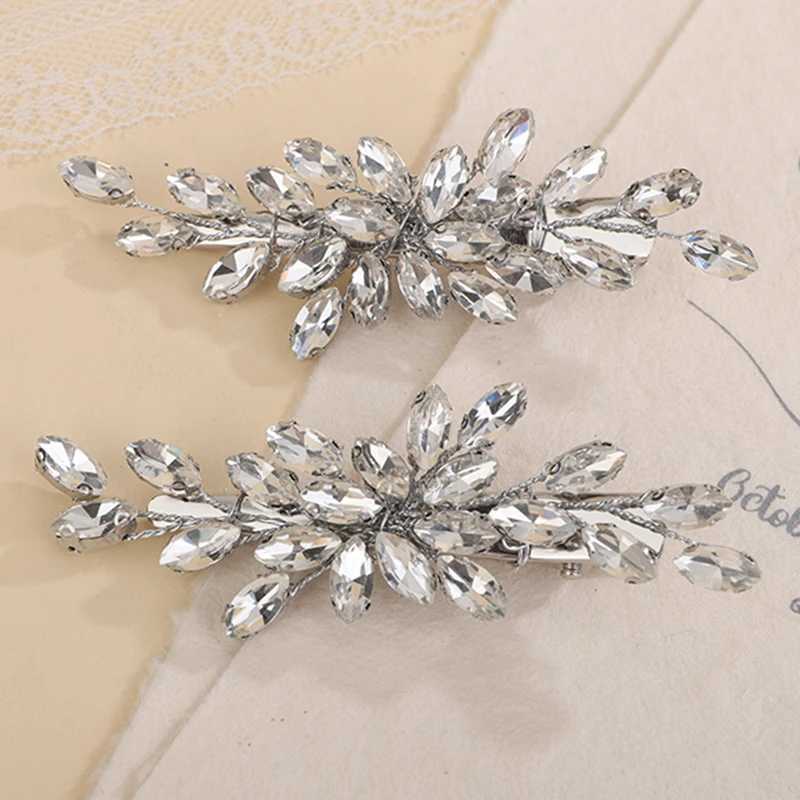 13 color bridal wedding hair clip womens hair piece rhinestone hair clip bridal hair accessory crystal head W241007