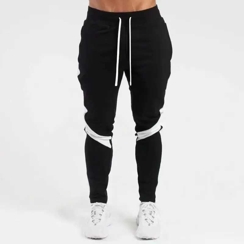 Gym Fitness Trousers Mens Pencil Pants Tight Jogging Running Breathable Quick-Drying Ice Silk Sports Wind Casual Fashion PantsX241008