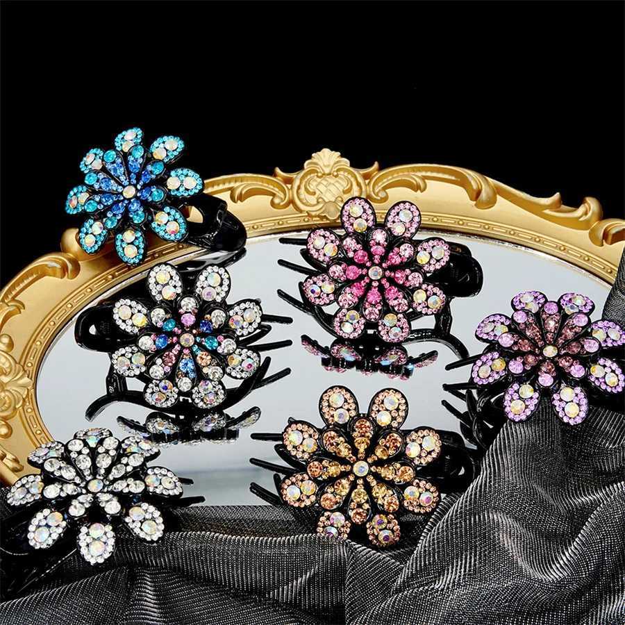 1 ponytail headband hair accessory Duckbill hair clip rhinestone hair clip female hair clip new W241007