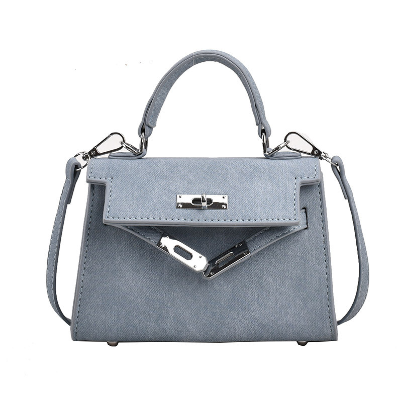 Bags Women Blue Handbag Designers Fashion Casual Retro Pu Leather Mini Shoulder Bag