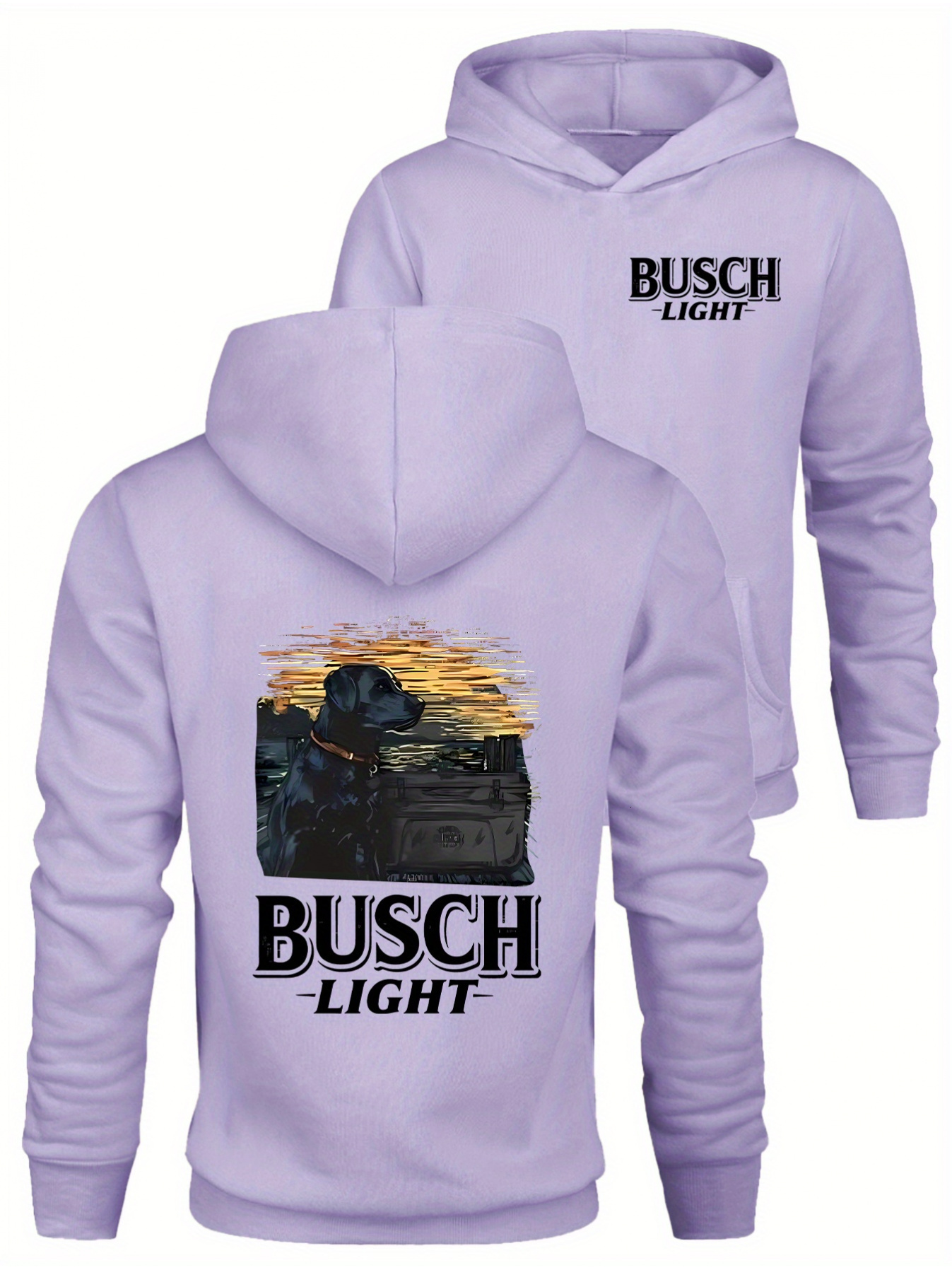 Busch-Light'm Old and Wise-Is Because God Toreted When I Were Young and Stupid' Printing, Men's Casual and Comfortable Hoodie, Fashion 