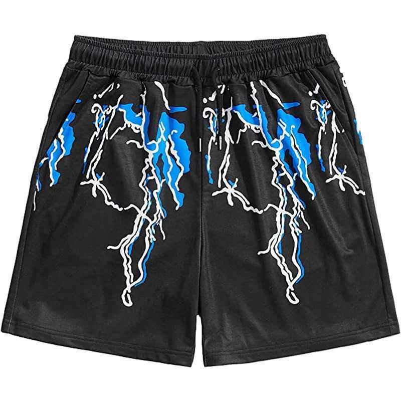 Thunder Lightning Graphic Shorts 3D Printed Hip Hop y2k Board Shorts Summer Hawaiian Swimsuit Cool Surfing SwimsuitW240713