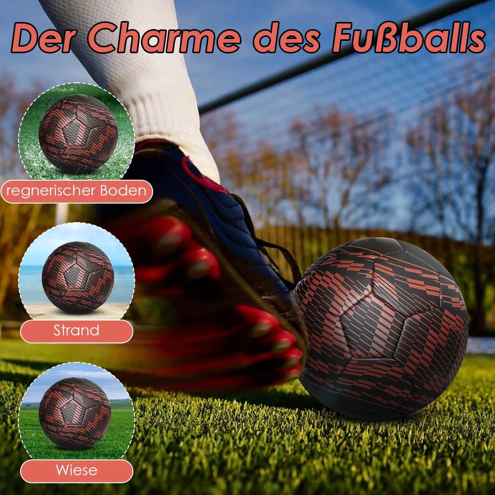 New Profinal PU ather Machine Sewing Football Match Football Ball Prure Proof Size 5 4 Training FootballW241008