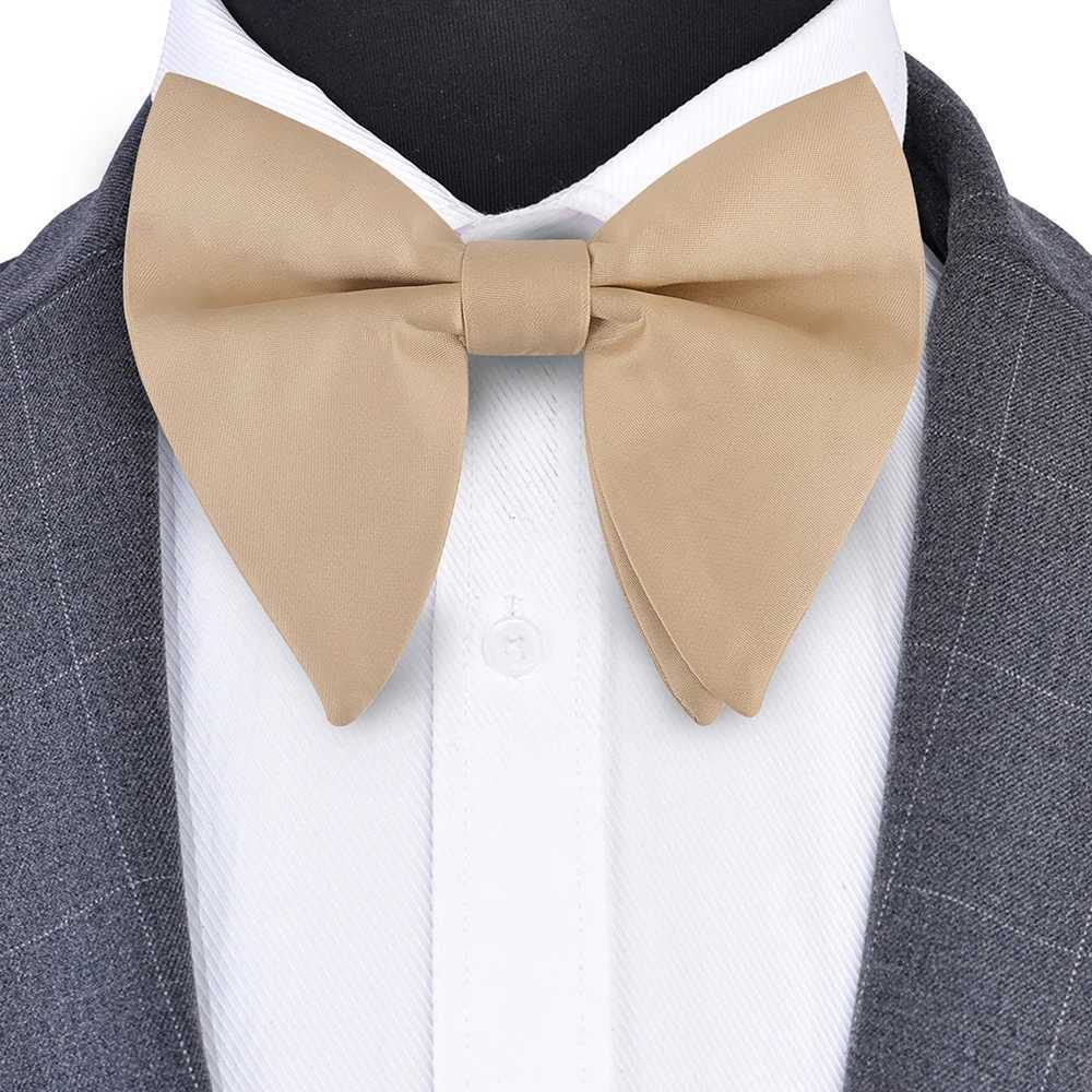 Classic silk pure green red black large bow tie suitable for mens fashionable bow parties business offices wedding gift accessories W241007