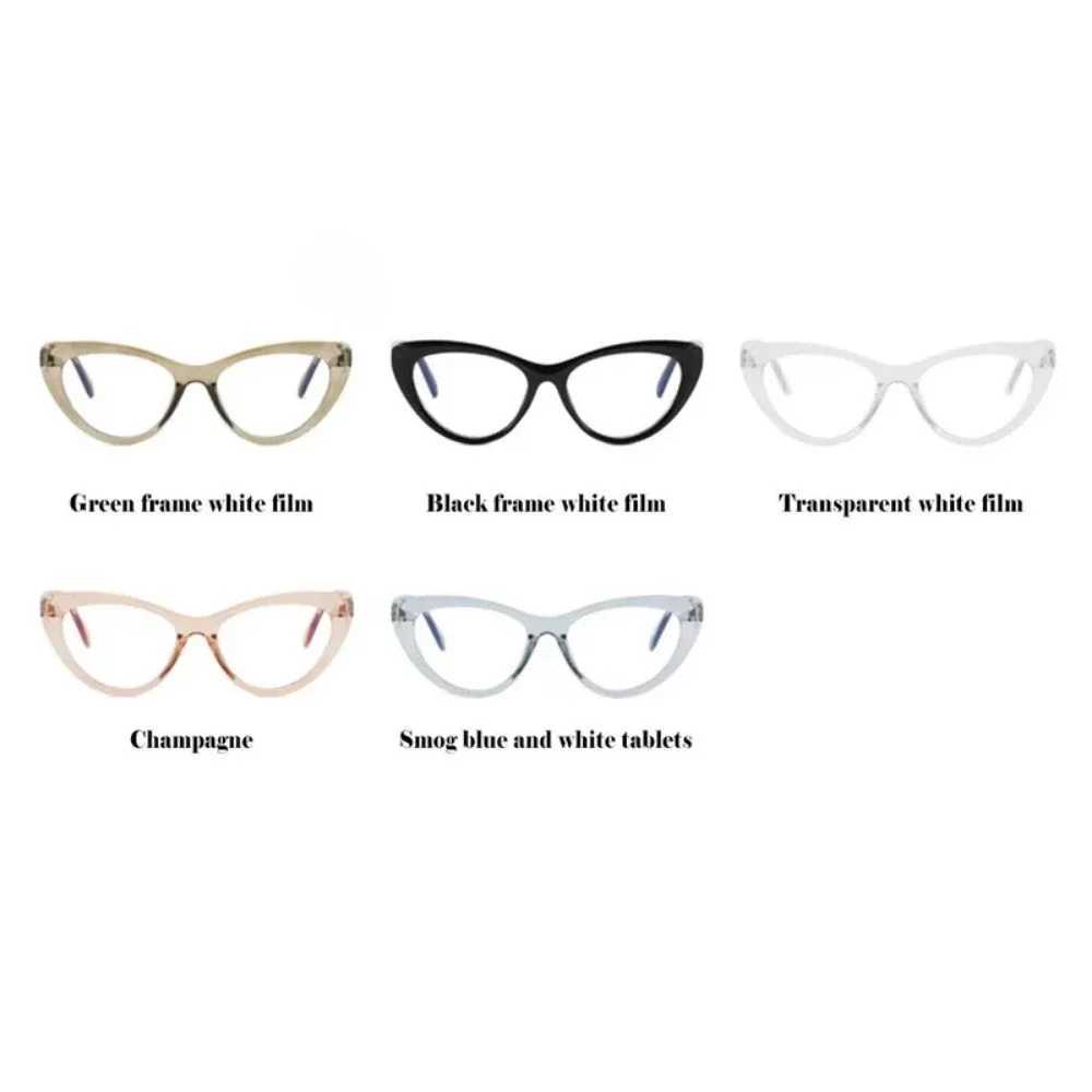 New Vintage Cat Eye Anti-Blue Light Glasses Classic Retro Triangle Frame Women Computer Gaming Eyeglasses Plain Glass SpectaclesX241008