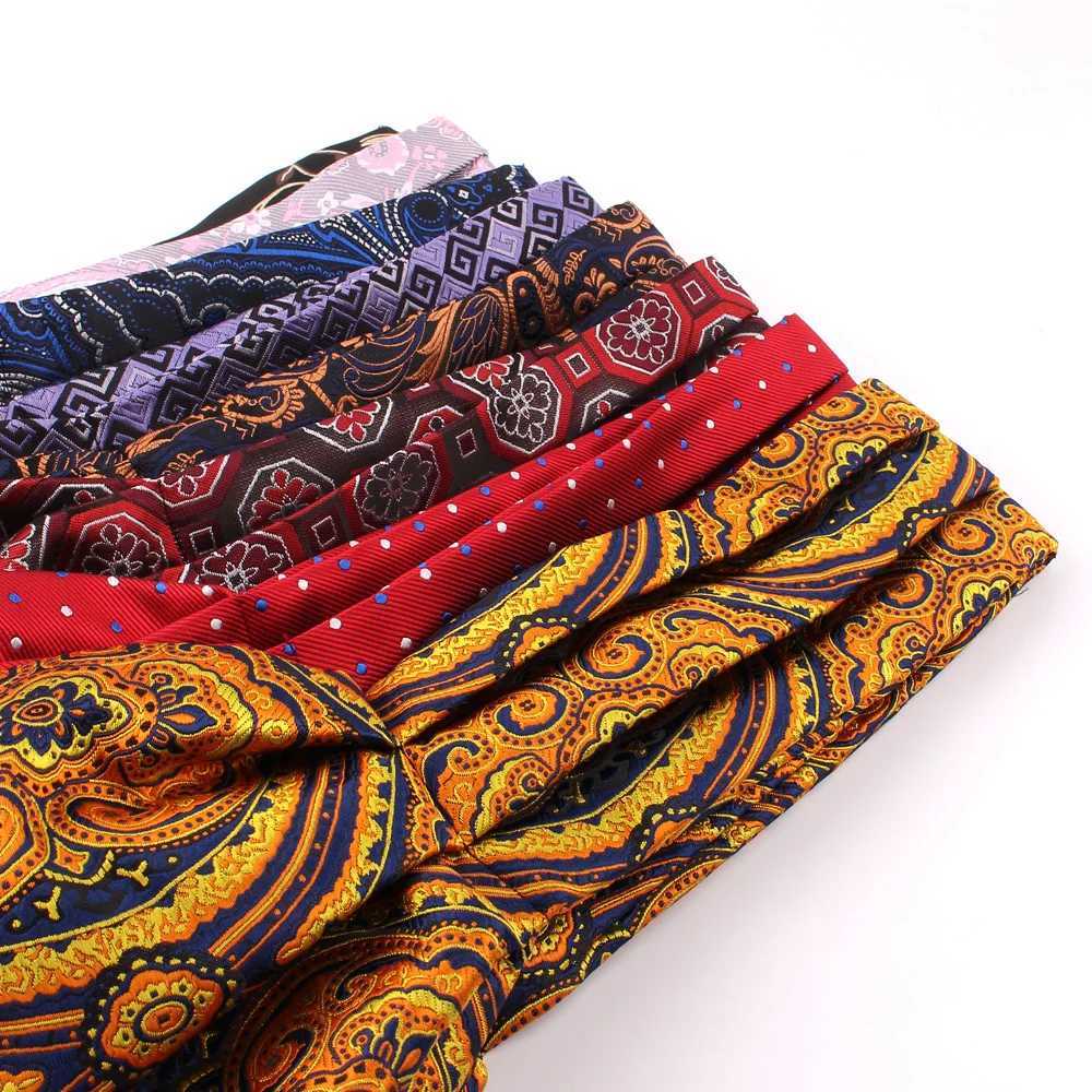 New fancy Paisley mens cash tie wedding formal tie Ascot Scrunch from the UK gentleman polyester soft neck tie luxury W241007