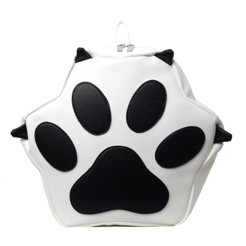 Bags Cartoon Bag Forest Sweet Girl Fashion Printed Large Capacity Personalized Cat Claw Backpack 241015