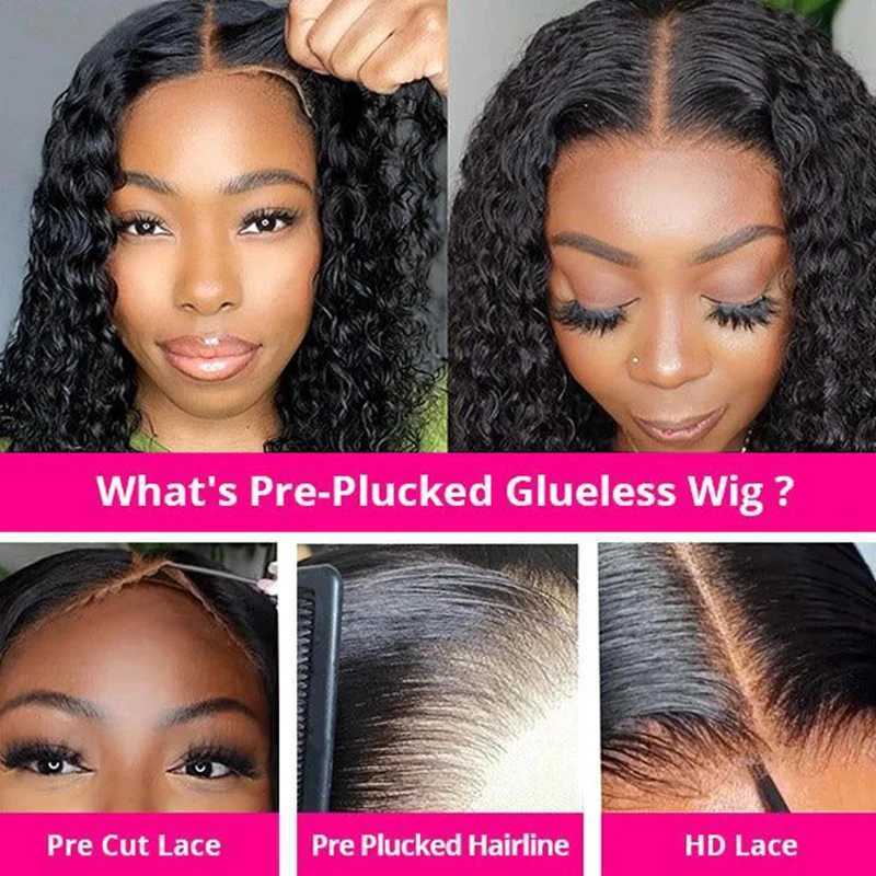 Deep Wave 13x6 HD Lace Frontal Human Hair Wig 13x4 Lace Front Curly Wigs for Women Choice Glueless Wig Human Hair Reday to WearXJ241008
